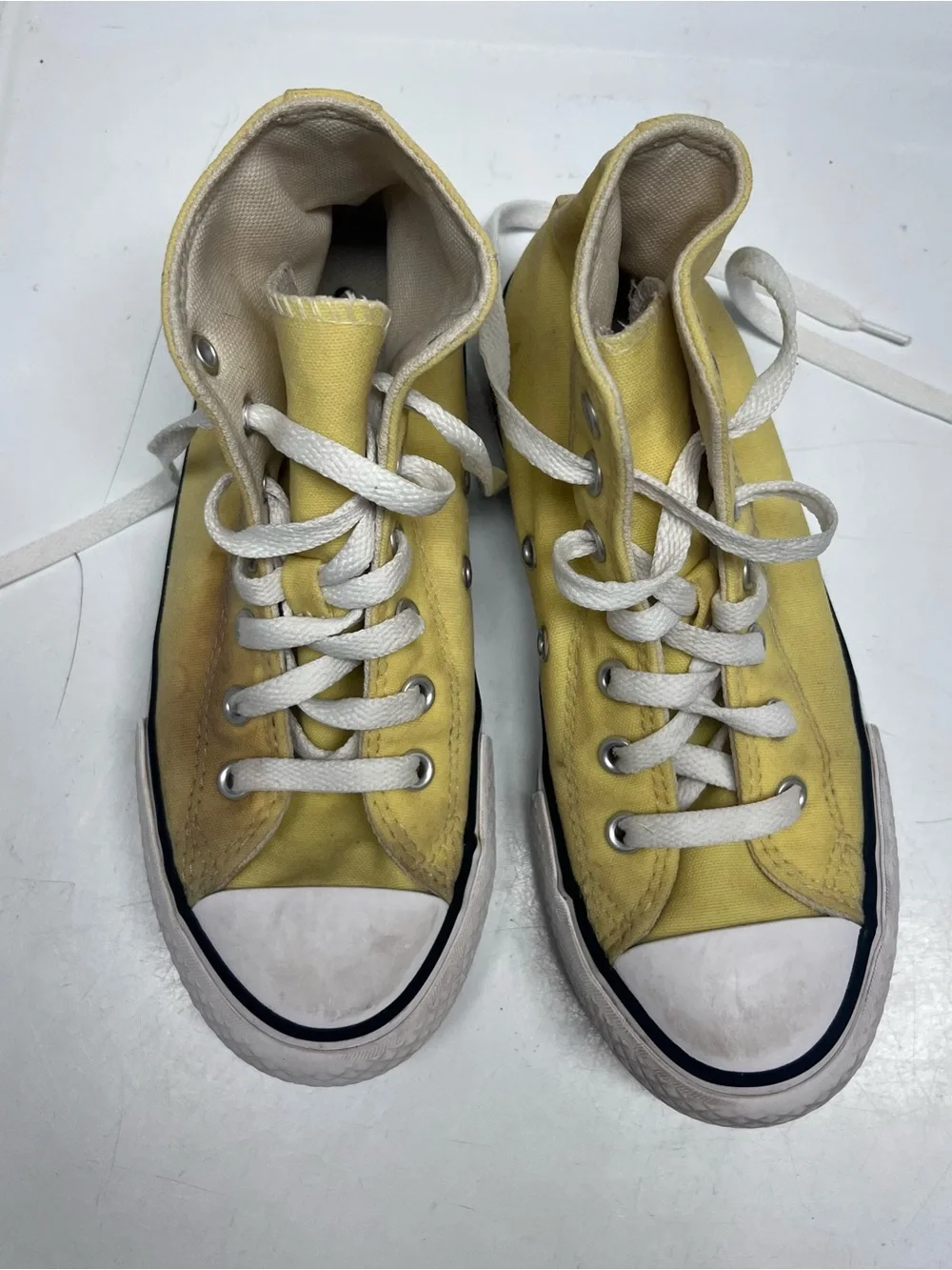 Converse Kids Yellow High-Top All Star Sneakers Size 2 US Kids